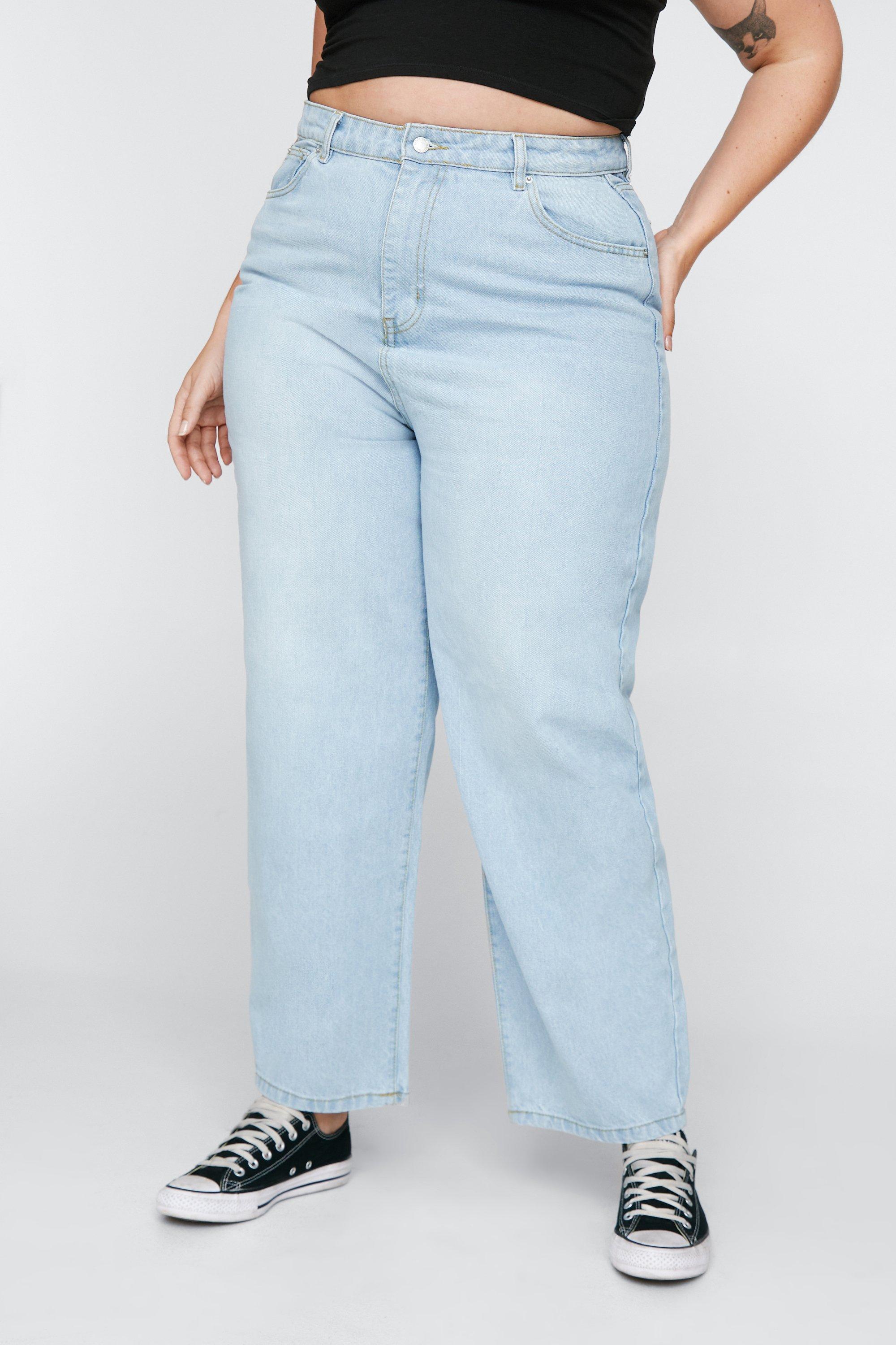 High waisted jeans sale plus size cheap